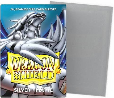 Dragon Shield: 60ct Japanese Size Matte Sleeves - Silver