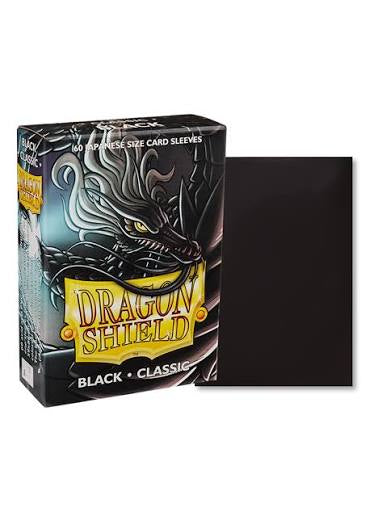 Dragon Shield: 60ct Japanese Size Classic Sleeves - Black