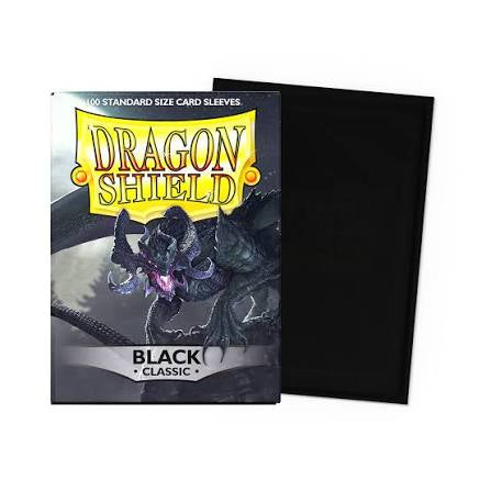 Dragon Shield: 100ct Classic Sleeves - Black