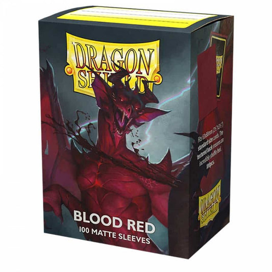 Dragon Shield: 100ct Matte Sleeves - Blood Red