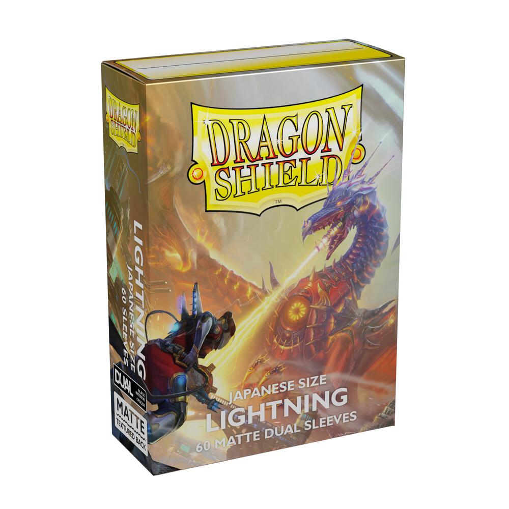 Dragon Shield: 60ct Japanese Size Matte Dual Sleeves - Lightning “Ailia”
