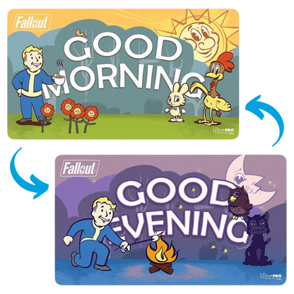 Ultrapro Playmat Fallout Double Sided Good Morning / Good Evening