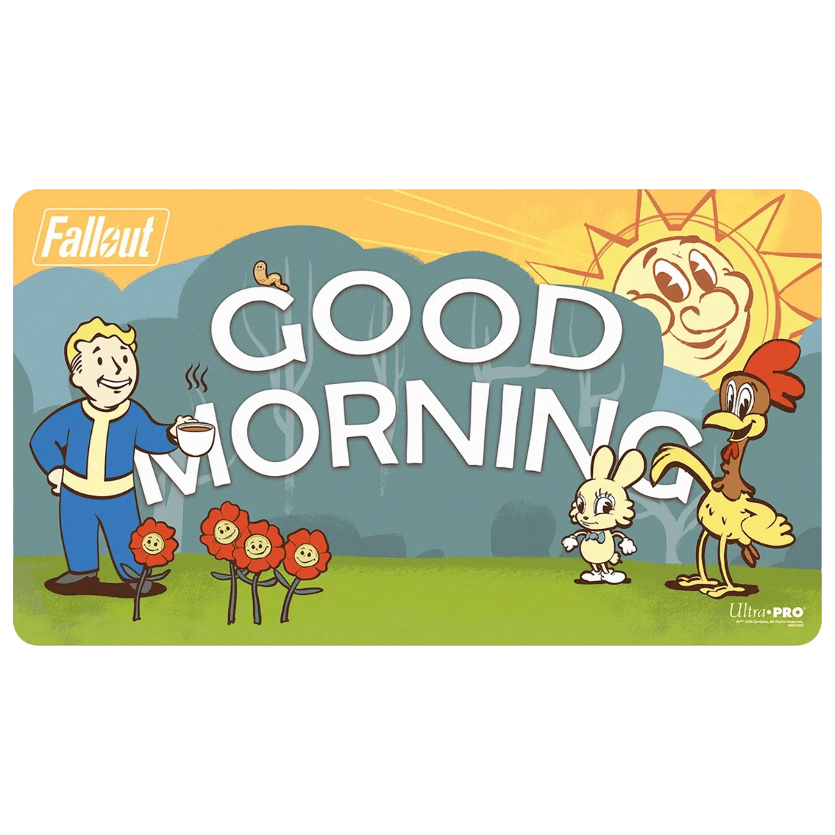 Ultrapro Playmat Fallout Double Sided Good Morning / Good Evening