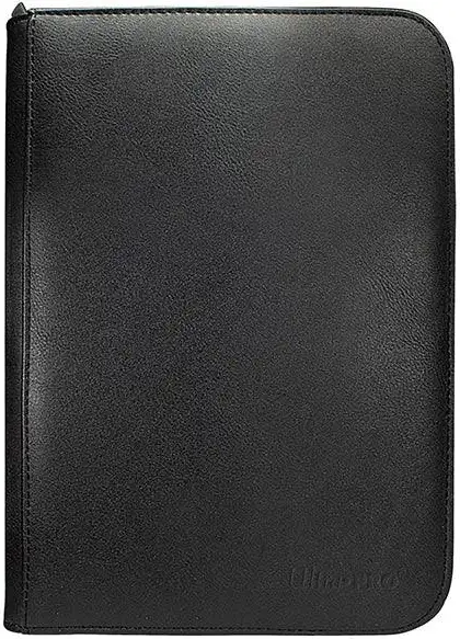 Ultrapro Vivid: 4 Pocket Zippered Pro Binder - Black
