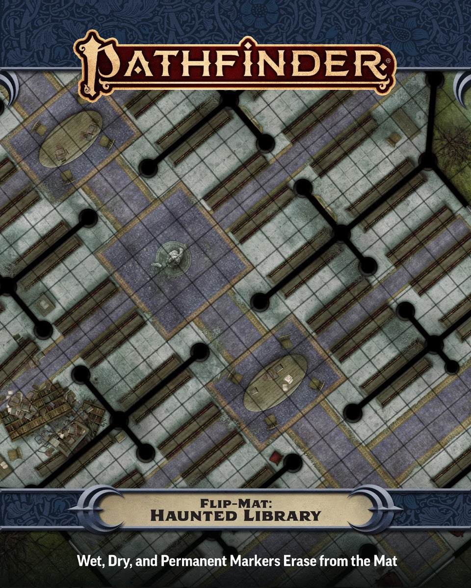 Pathfinder Flip Mat: Haunted Library