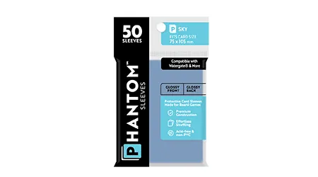 Phantom Sleeves: 50ct Sleeves - Sky