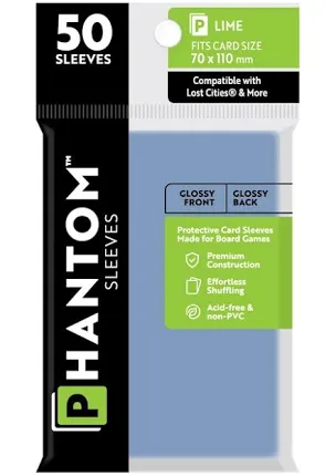 Phantom Sleeves: 50ct Sleeves - Lime
