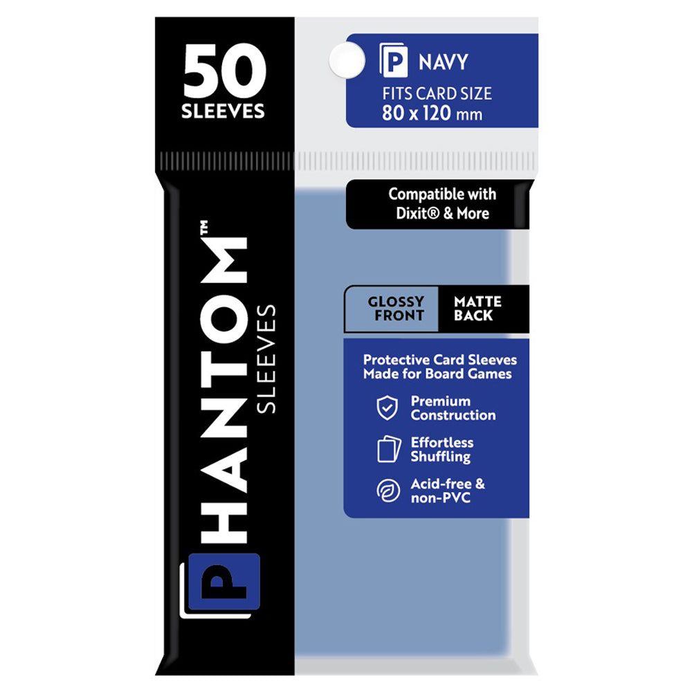 Phantom Sleeves: 50ct Sleeves - Navy