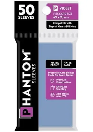 Phantom Sleeves: 50ct Sleeves - Violet