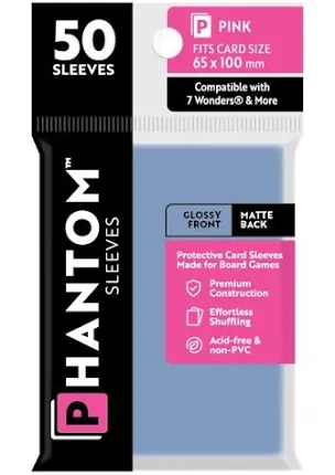 Phantom Sleeves: 50ct Sleeves - Pink