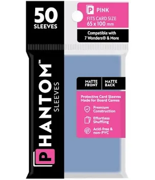 Phantom Sleeves: 50ct Sleeves - Pink