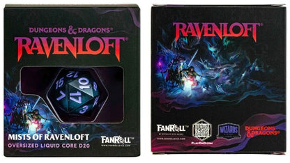 FanRoll: D&D Ravenloft - Mist of Ravenloft - Oversized Liquid Core D20