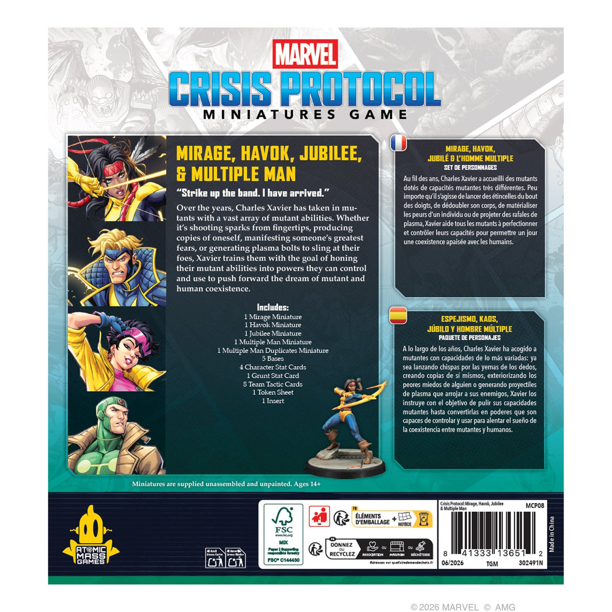 Marvel Crisis Protocol: Mirage, Havok, Jubilee, & Multiple Man