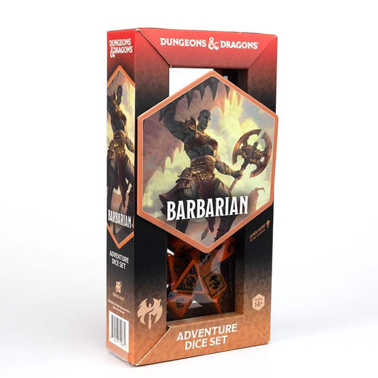 Dungeons and Dragons: Adventure Dice - Barbarian Orange