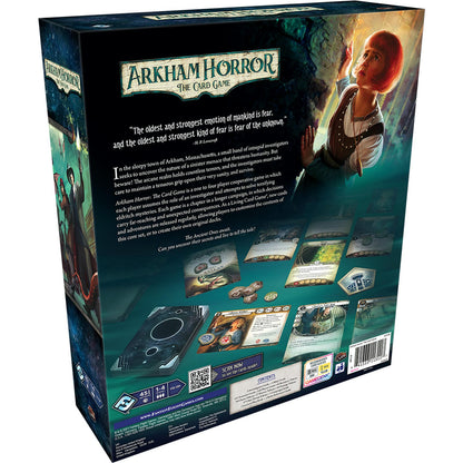 Arkham Horror: The Card Game - Revised Core Set Capes and Crepes Board Game Cafe Arkham Horror: The Card Game - Revised Core Set Capes and Crepes Board Game Cafe